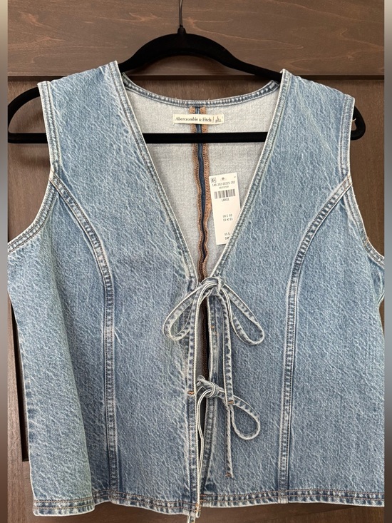 Abercrombie & Fitch Tops - Abercrombie & Fitch Light Blue Denim Vest